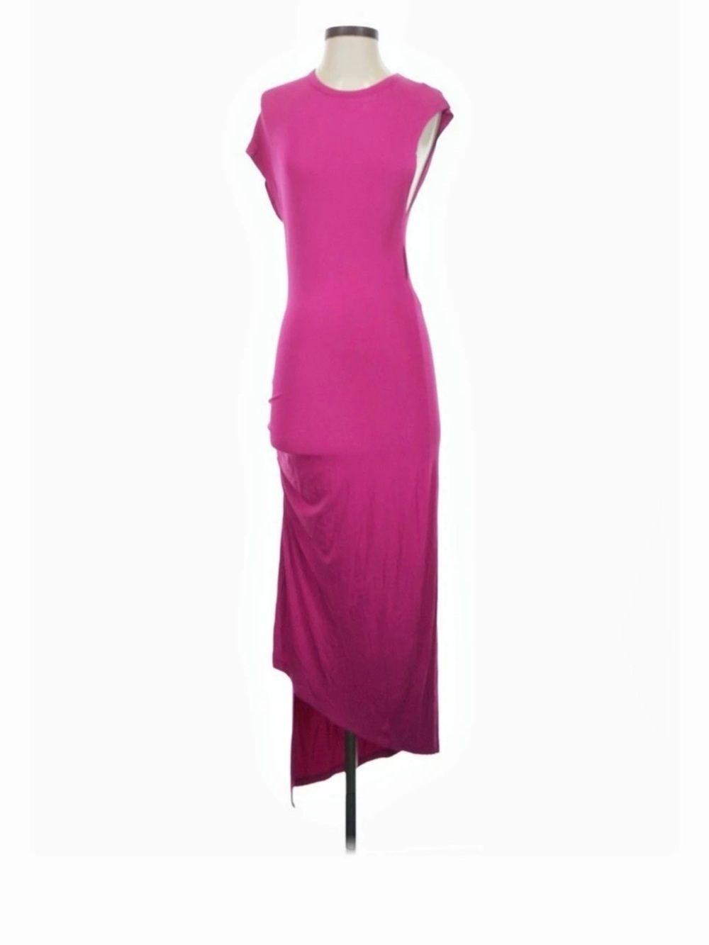 Paco Rabanne Pink Ruched Maxi Dress Like New